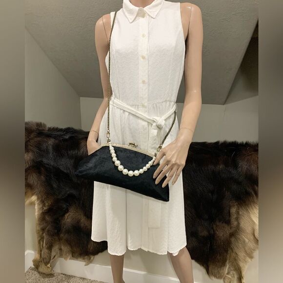 Handsewn Real Hair-on-horsehide Double Kiss-lock Clutch/Shoulder bag/Crossbody - Picture 12 of 16